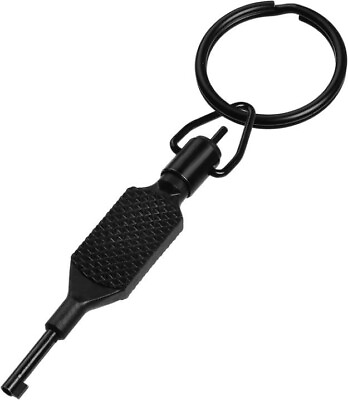 #ad 4quot; Universal Standard Handcuff Key Flat Knurled Swivel Key $10.99
