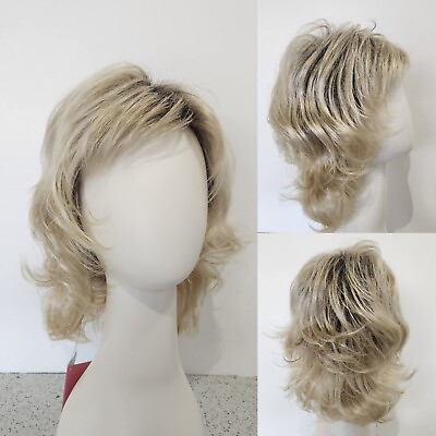 #ad Angela by ESTETICA Designs RH26 613RT8 Rooted Blonde Mid length Layered Shag Wig $140.00