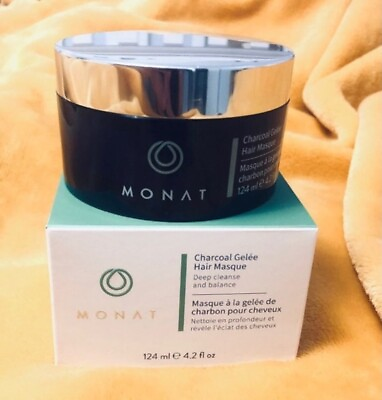 #ad *NEW* Monat Charcoal Gelee Hair Masque Mask 4.2oz sealed Deep Cleanse amp; Balance $19.99