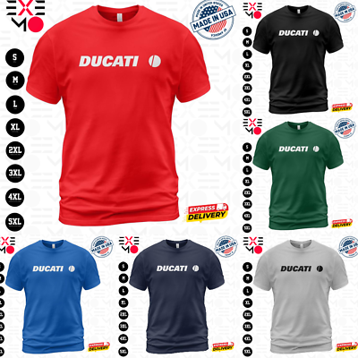 #ad Ducati Racing Logo scrambler 999 monster diavel motorcycles T Shirt Size S 5XL $18.99