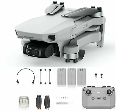 #ad DJI Mini 2 Drone Quadcopter Ready To Fly 3 battery Bundle Certified Refurbished $372.99
