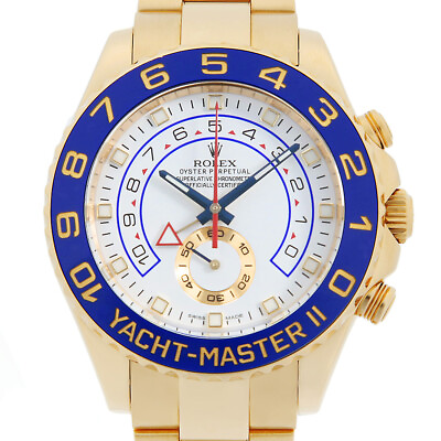 #ad ROLEX Yacht Master II 116688 White Random Number second hand mens $35132.00