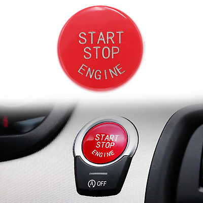 #ad Red Start Stop Engine Button Switch Cover Fit for BMW 3 5 6 7 X3 F02 F10 F25 F30 $11.18