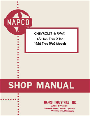 #ad Chevy GMC 4WD 4x4 Napco Manual 1956 1957 1958 1959 1960 1961 1962 1963 Chevrolet $19.00