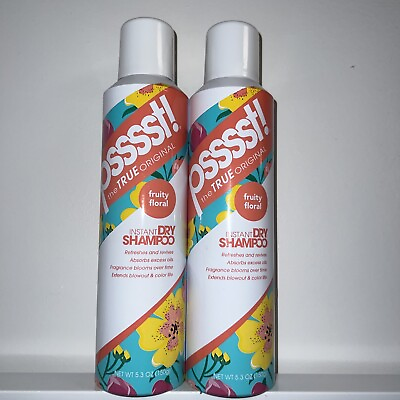 #ad 2 Psssst The True Original Instant Dry Shampoo 5.3 Oz Fruity Floral New $59.99
