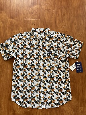 #ad 🎄Spicy Tuna Hula Leaf button shirt Size M $19.99