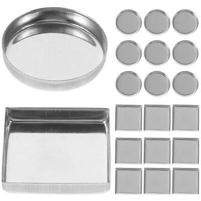 #ad 30pcs Empty Metal Pans for Makeup Palette Organizer $8.72