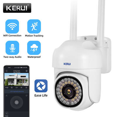 #ad KERUI Wireless 1080P Security Camera System Outdoor Home 2.4G Wifi Night Vision $25.64
