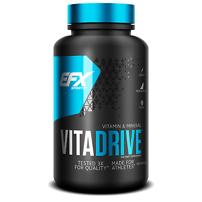 #ad EFX Sports VitaDrive 120ct Vitamins and Minerals for Athletes BEST BY 1 23 $11.49