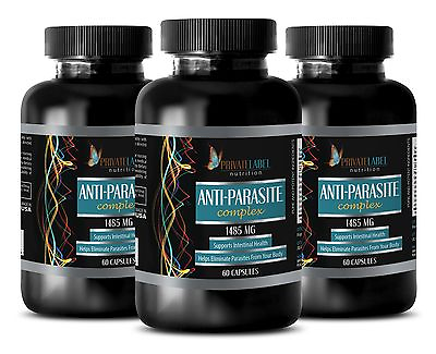 #ad Wormwood Seeds ANTI PARASITE COMPLEX Colon Cleanse Detox Pills 3 Bottles $50.36