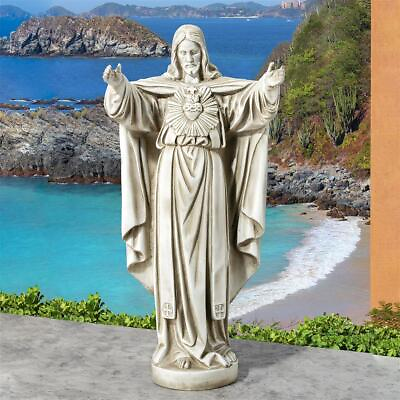 #ad Design Toscano The Sacred Heart of Jesus Spiritual Garden Statue $96.90