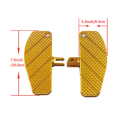 #ad Gold Mini Driver Foot Floorboards for Harley Softail FXST FXBBS FXLR FXBRS FXFBS $159.95