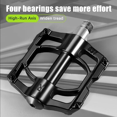 #ad #ad Aluminum Bicycle Pedals Bike Pedals Road Mountain Sealed Bearings Platform 9 16quot; $14.89