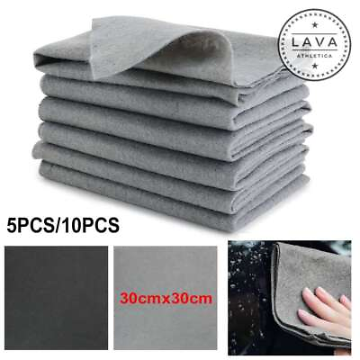 #ad 5 10 Thickened Magic Cleaning Cloth Streak Free Microfiber Cleaning Rag Reusable $6.99
