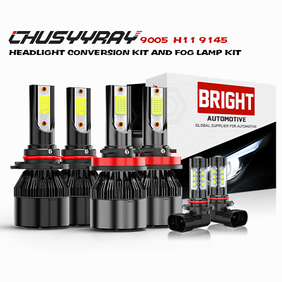 #ad 6x LED HeadlightFog bulbs Fit For 2009 2010 2011 2012 Dodge Ram 1500 2500 3500 $29.99