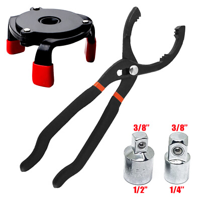 #ad 4PCS Oil Filter Removal Set12 In Oil Filter Plier3 Jaw Oil Filter Wrench $15.98