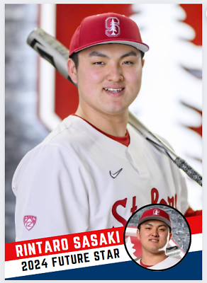 #ad 2024 Rintaro Sasaki Future Stars College Baseball Card Stanford Cardinal Card #1 $9.99