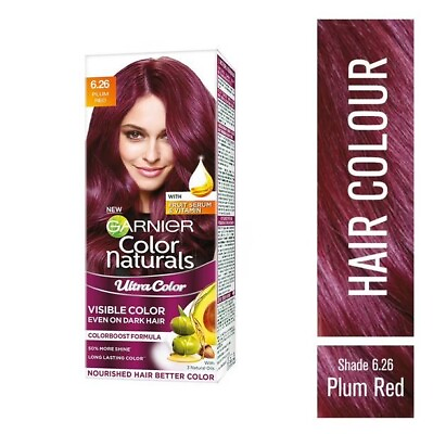 #ad Garnier Color Naturals Ultra Long Lasting 6.26 Plum Red Hair Color 55ml 50g $19.69