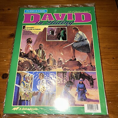 #ad A Beka Books Life of David In Hiding 4 Lessons 28 Flash a Card Series 2 F11 $25.00