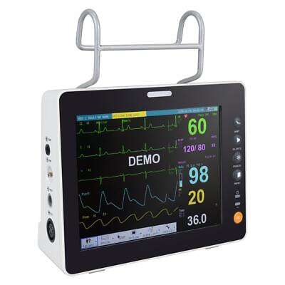 #ad 8 Touch Screen Patient Monitor 6 Parameter Portable Signs w Stand $959.00