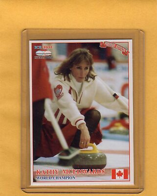 #ad 1993 Ice Hot International Curling Card #43 Kathy McEdwards Canada C $4.50
