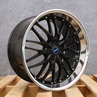 #ad MRR GT1 Black Machined Lip 19x9.5 40 5x112 66.6 Wheel Single Rim $195.50