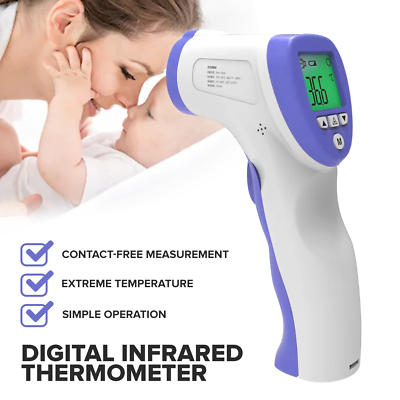#ad Infrared Thermometer Digital No Touch Baby Adult Temperature Gun FCC Certified $7.99