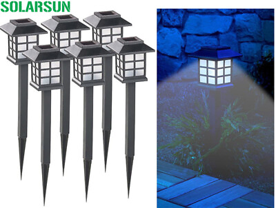 #ad 1 4Pack Solar LED Powered Pathway Lights For Patio Yard Lawn Driveway Walkway. $36.99