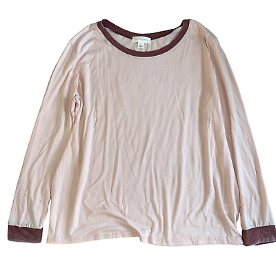 #ad NWT Womens Treasure Bond Pink Long Sleeve Top Size 1X $15.99