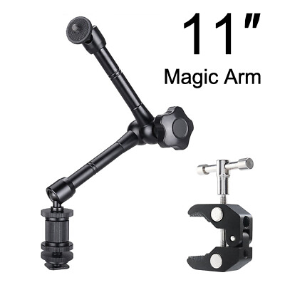 #ad 7inch 11inch Magic Arm Super Crab Clamp For Camera Monitor LED Video Fill Lights $17.90