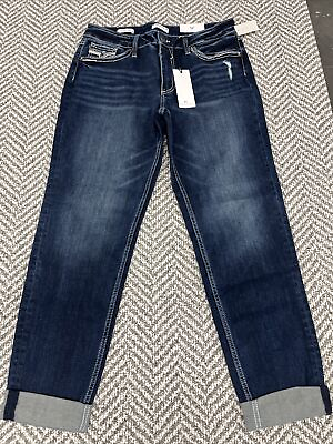 #ad Vigoss Womans Jeans Size 12 Length Measure 34x28 Boyfriend Heritage Fit NWT $40.00