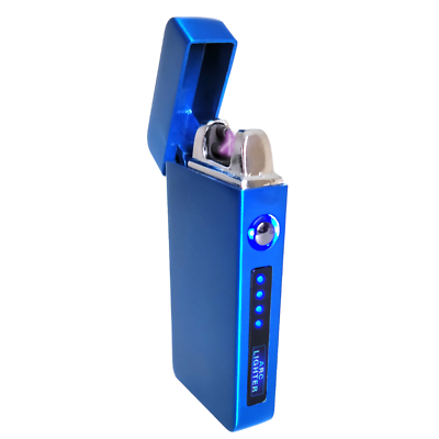 #ad Electric Lighter Flameless Windproof Electric Dual Arc Plasma Torch Rechargeable $12.29