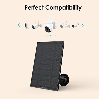 ieGeek Solar panel for Security Battery CamerasSolar Panel with 3M Cable $19.99