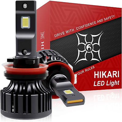 #ad Hikari 2023 20000LM H11 H8 H9 LED Bulbs 45W Upgraded Core 12 LED High Lumens L $60.99