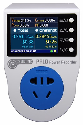 #ad PR10 A AU Plug Power watt meter socket energy meter kwh electricity meter $49.00