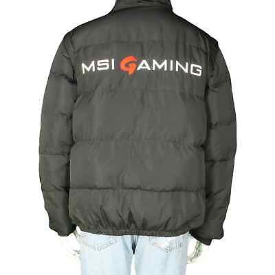 #ad MSI Gaming G Series Removable Sleeves Puffer Duck Down Snow Winter Jacket Vest L $270.00