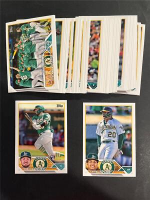 #ad 2023 Topps Oakland A#x27;s Athletics Team Set Series 1 2 Update 39 Cards $3.00