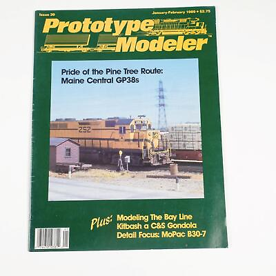 #ad Prototype Modeler Magazine January February 1989 Issue Model Railroading GP38s $9.99