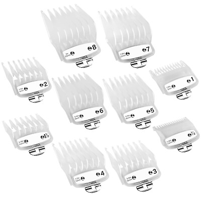 #ad Professional Hair Clipper Guards Guides10 Pcs Coded Cutting Guides #3170 400.. $19.20
