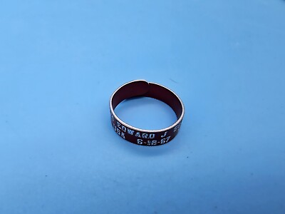 #ad Pow Mia Red Metal Ring SGM Edward J Guillory 6 18 67 $24.30