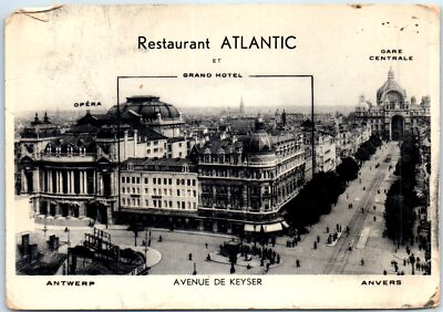 #ad Restaurant Atlantic and Grand Hotel Avenue De Keyser Antwerp Belgium $3.46