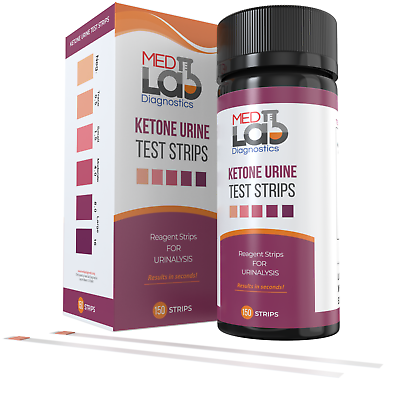 #ad Ketone Urine Test Strips for Keto 150 ct Ketosis Testing $10.99