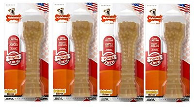 #ad Nylabone 4 Pack of Power Chew Textured Flavored Durable Chew Toy for Dogs XL $48.30