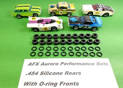 #ad ☆40 Tires☆ For AFX AURORA MAGNATRACTION O RINGS amp; REAR SILICONES HO Slot Car $16.98