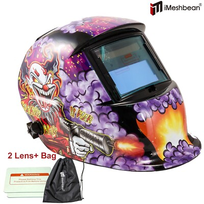 #ad Pro Solar Auto Darkening Welding Helmet Arc Tig Mig Mask Grinding Hood with Bag $31.29