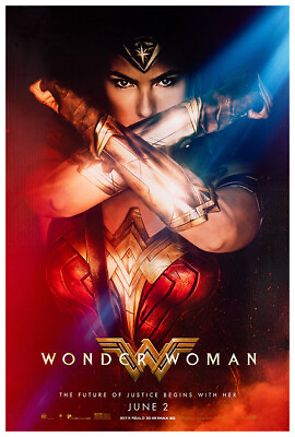 #ad Wonder Woman 2017 Gal Gadot DC Universe Movie Poster Teaser #3 $14.99
