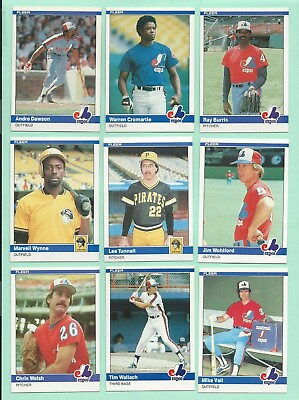 #ad 1984 amp; 1985 Fleer Baseball Cards U Pick 25 Complete Your Sets $3.00
