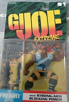 1995 GI Joe Freight w Strong Arm Blocking Power Extreme Hasbro Action Figure $9.99