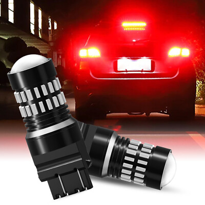 #ad 2x AUXITO 3157 3156 Brake Tail Stop Light Red Flash Strobe Blinking LED Bulb $14.99