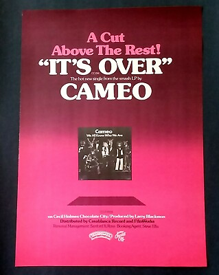 #ad CAMEO 1978 photo album release vintage print ad $6.99